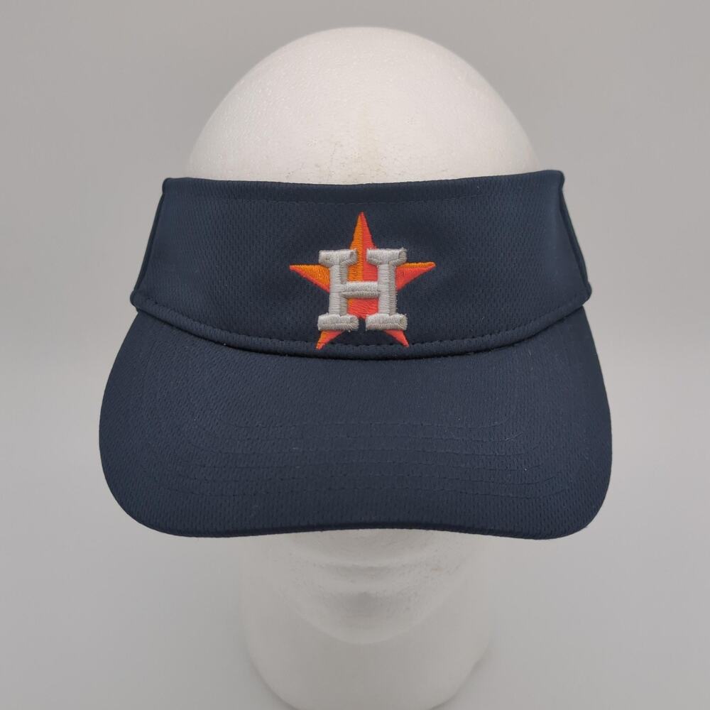 Houston Astros Visor Mens One Size Strap Back Navy MLB Baseball Fan Headgear